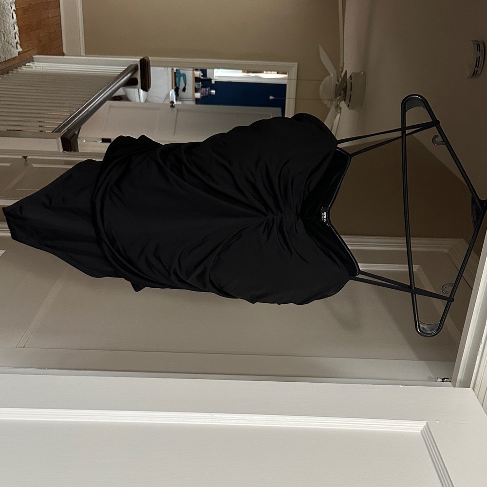 Black Women's Ruched Bodysuit